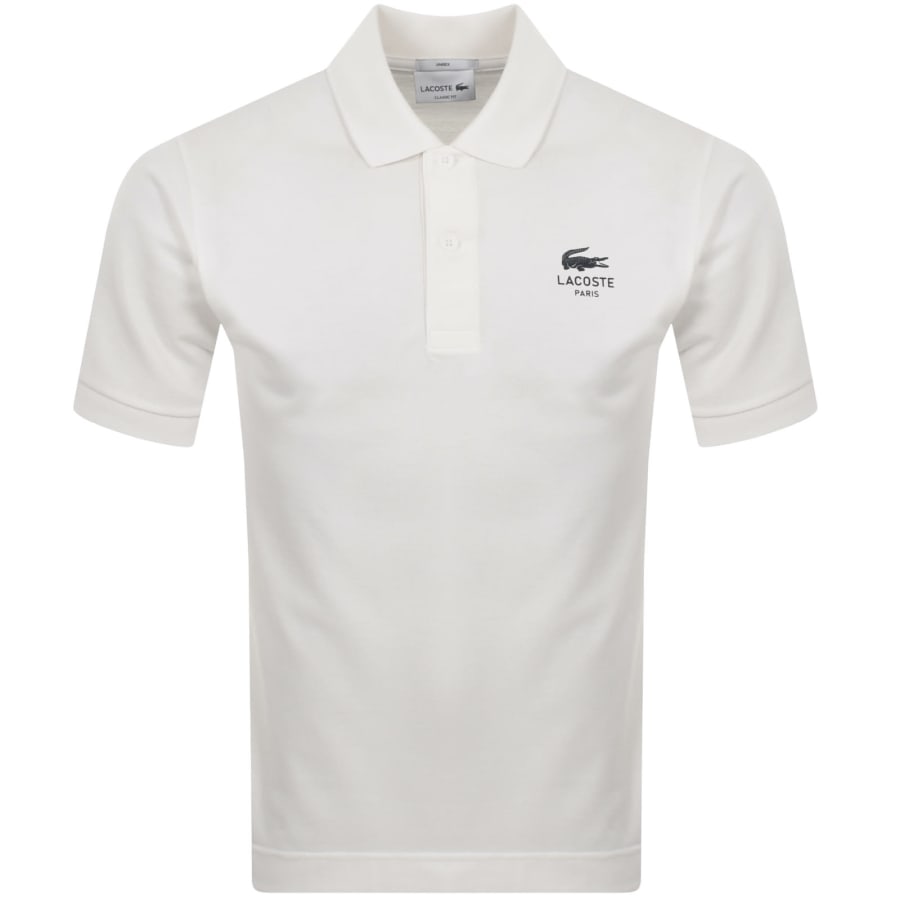 White lacoste polo t shirt cheap